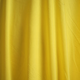Yellow - prewashed dyed cotton plain fabric 44 - handcrafted