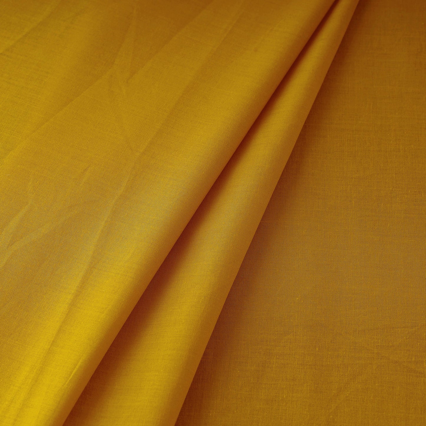 Yellow - prewashed plain cotton fabric 03 - handcrafted