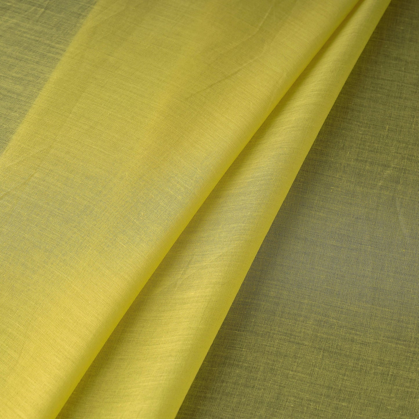 Yellow - prewashed plain dyed cotton fabric 11 - handcrafted