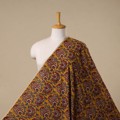 Printed cotton kalamkari fabric 07 - handcrafted