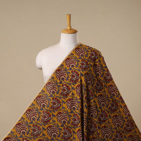 Printed cotton kalamkari fabric 07 - handcrafted