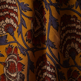 Printed cotton kalamkari fabric 07 - handcrafted