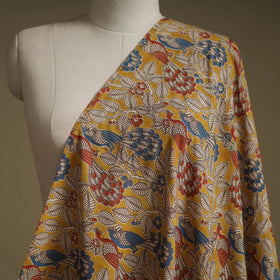 Printed cotton kalamkari fabric 12 - handcrafted