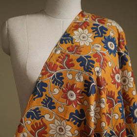 Printed cotton kalamkari fabric 14 - handcrafted