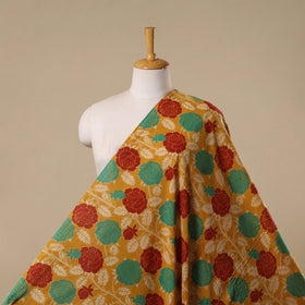 Printed cotton kalamkari fabric 17 - handcrafted