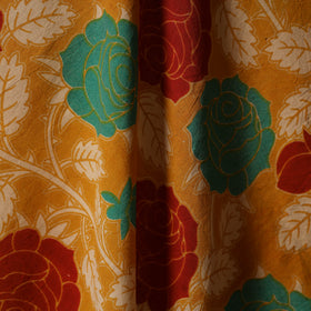 Printed cotton kalamkari fabric 17 - handcrafted