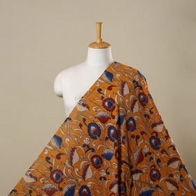 Printed cotton kalamkari fabric 25 - handcrafted