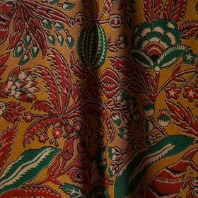 Printed cotton kalamkari fabric 37 - handcrafted