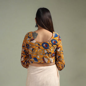 Printed cotton kalamkari readymade blouse 10 - handcrafted