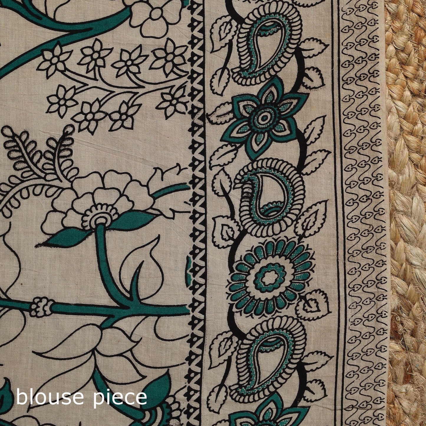 Printed cotton kalamkari saree 38 - handcrafted