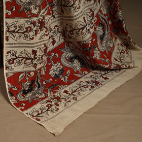 Yellow - printed cotton nellore kalamkari saree 60