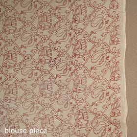 Yellow - printed cotton nellore kalamkari saree 60