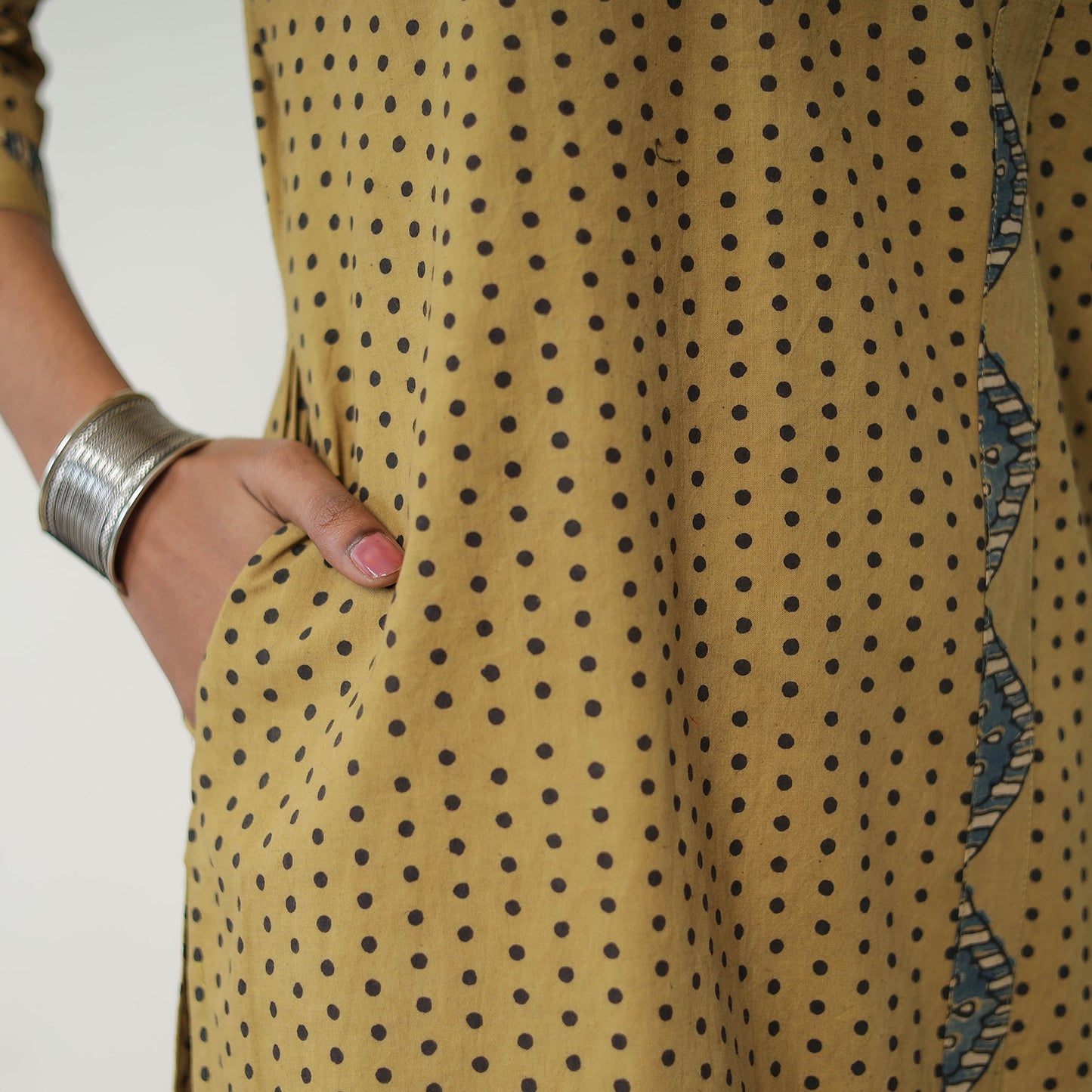 Yellow - Block Printed Cotton Straight Ajrakh Kurta 39
