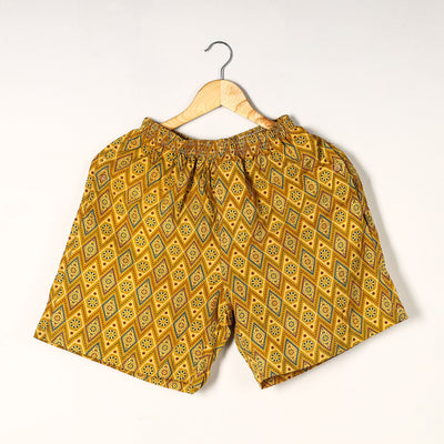  Ajrakh Block Printed Cotton Unisex Boxer/Shorts 