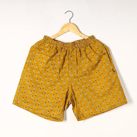  Ajrakh Block Printed Cotton Unisex Boxer/Shorts 