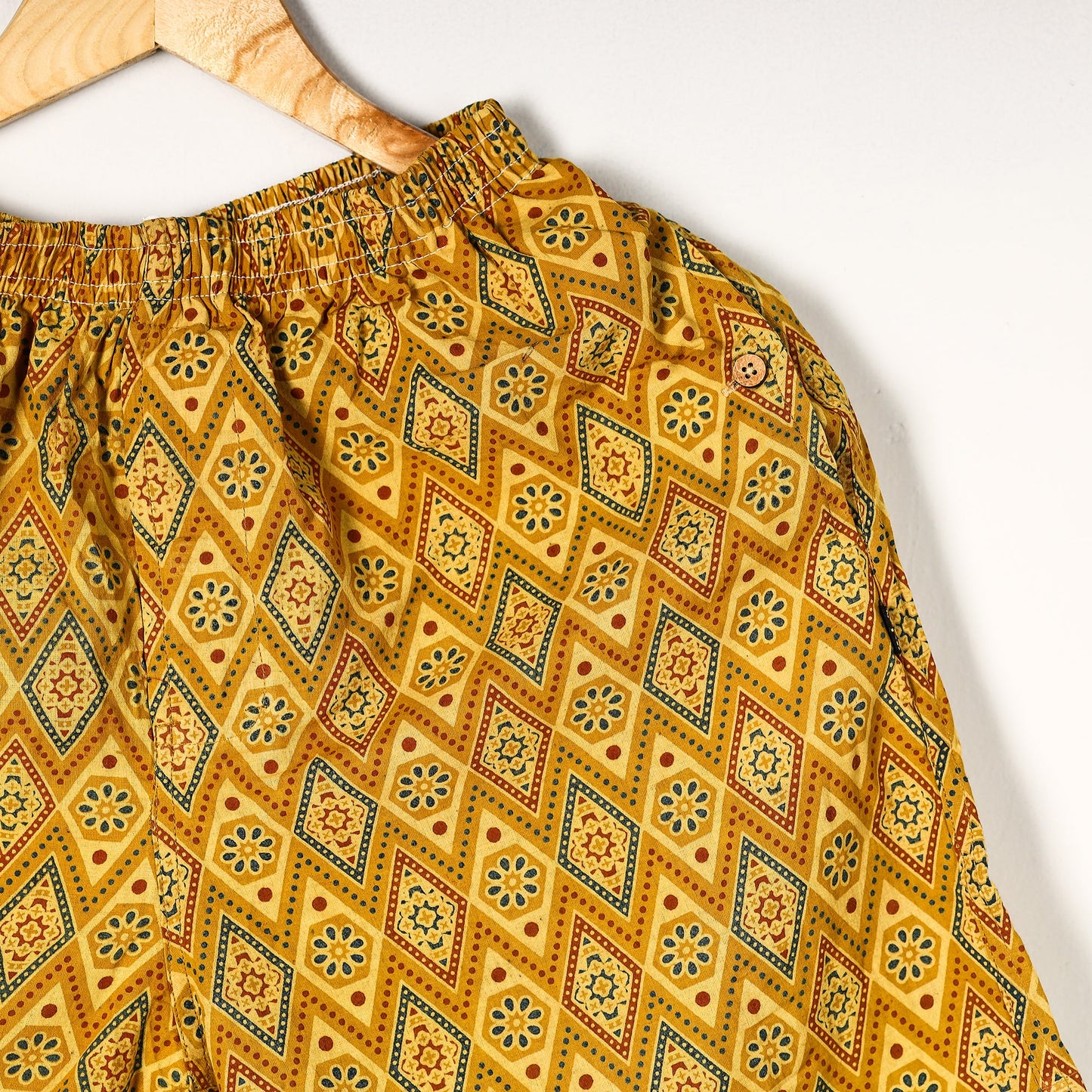  Ajrakh Block Printed Cotton Unisex Boxer/Shorts 