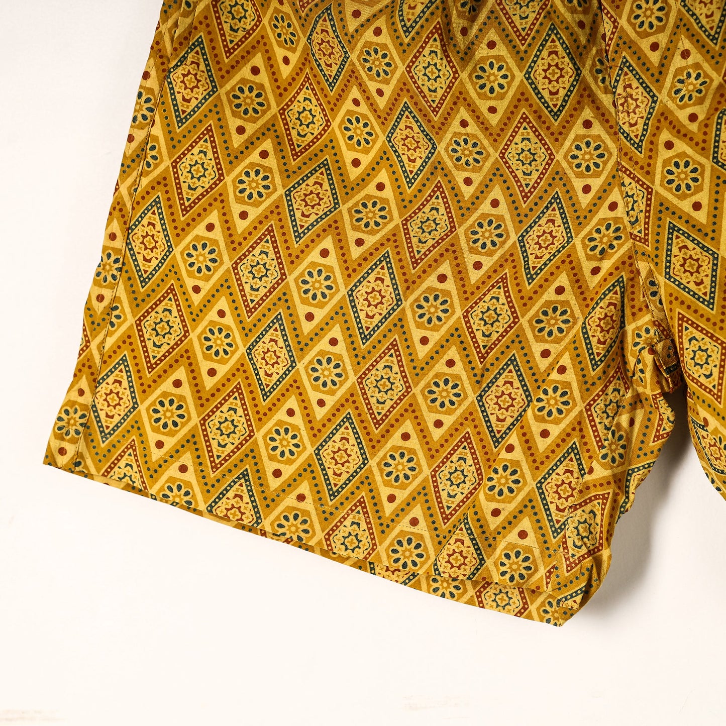  Ajrakh Block Printed Cotton Unisex Boxer/Shorts 