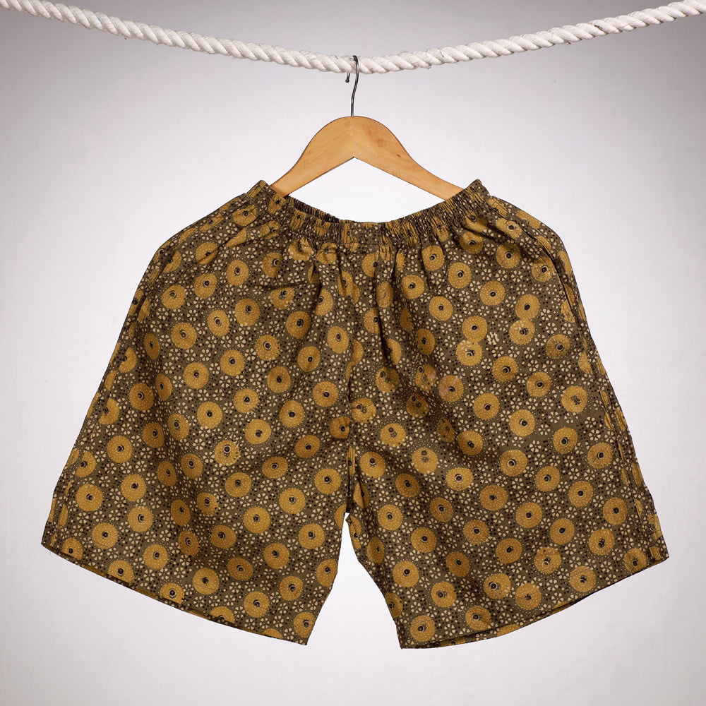  iTokri Casuals - Ajrakh Print Cotton Unisex Boxer/Shorts 