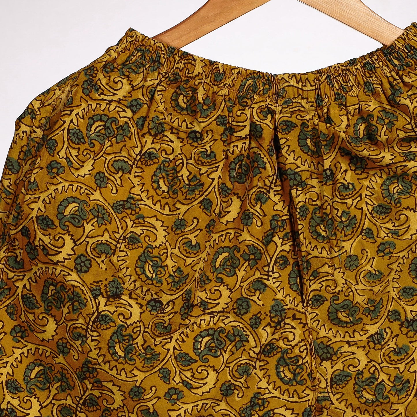 Yellow - printing cotton unisex boxer/shorts - handcrafted