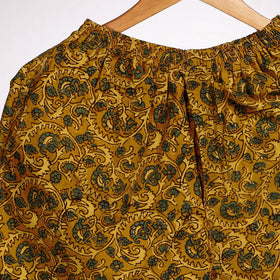 Yellow - printing cotton unisex boxer/shorts - handcrafted