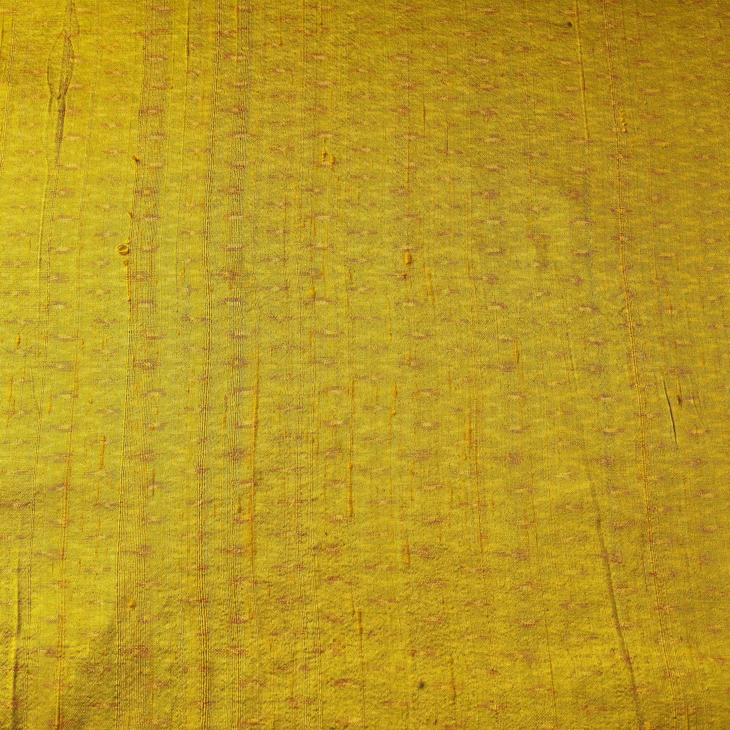 Yellow - pure handloom raw silk pochampally ikat fabric 09