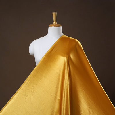 Yellow - pure mashru silk plain fabric (width - 46 in) 11