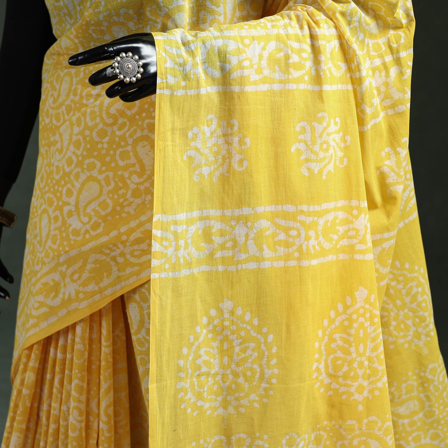 Pure mul cotton hand block batik print saree 51