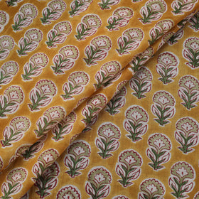 Pure mul cotton hand sanganeri fabric 09 - handcrafted