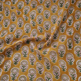 Pure mul cotton hand sanganeri fabric 09 - handcrafted