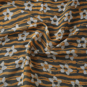 Pure mul cotton kutch hand block batik print fabric 06