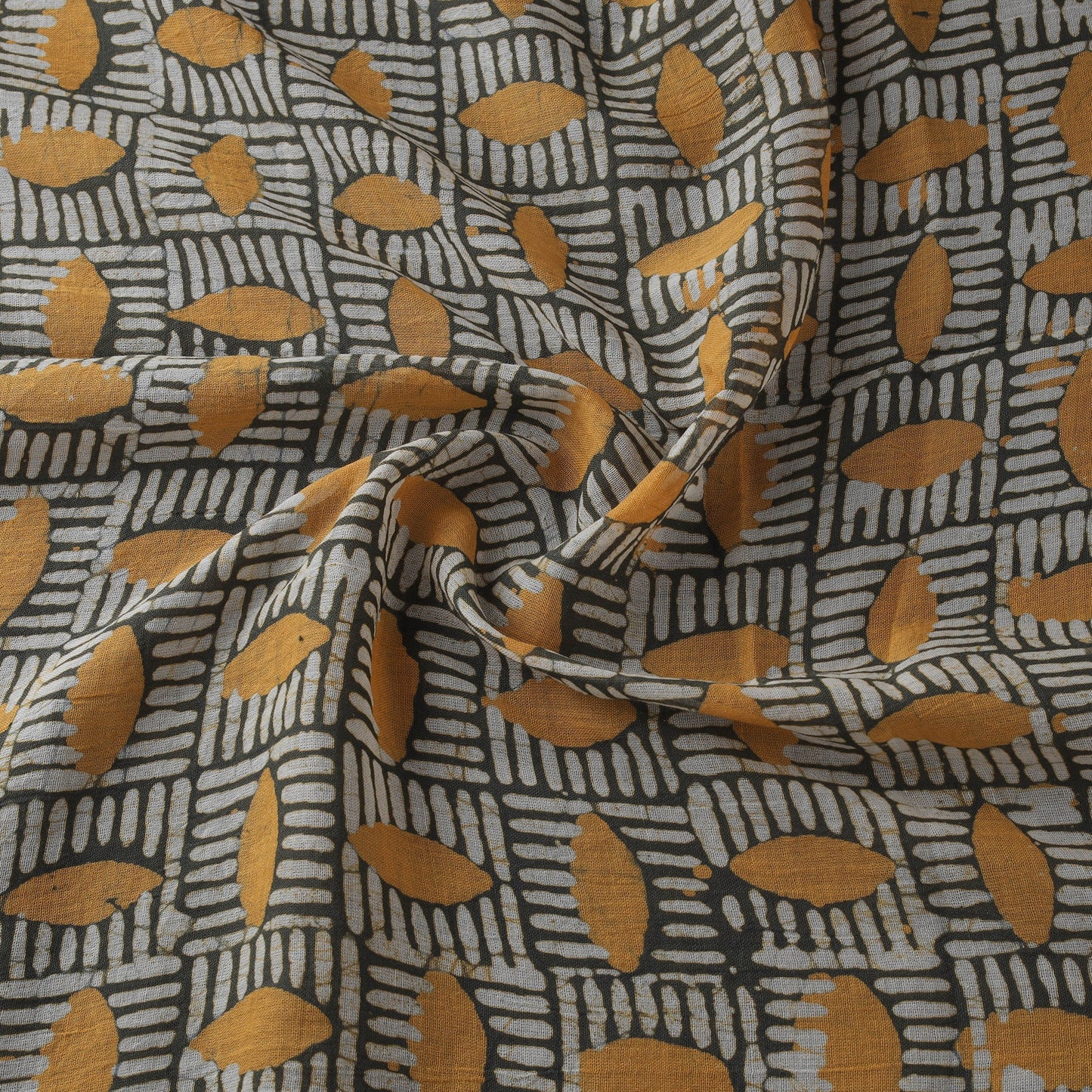Pure mul cotton kutch hand block batik print fabric 10