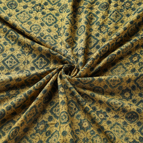 Yellow - pure wool handloom natural dyed fabric 26