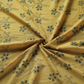 Yellow - pure wool handloom natural dyed fabric 02