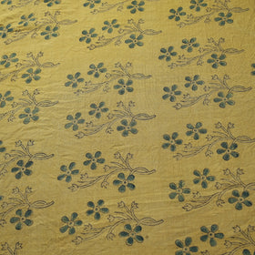 Yellow - pure wool handloom natural dyed fabric 02