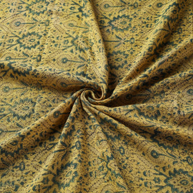 Yellow - pure wool handloom natural dyed fabric 07