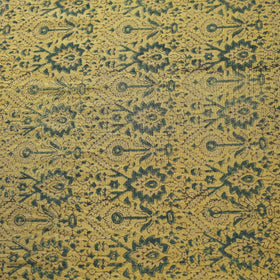 Yellow - pure wool handloom natural dyed fabric 07