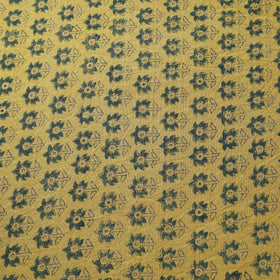 Yellow - pure wool handloom natural dyed fabric 21