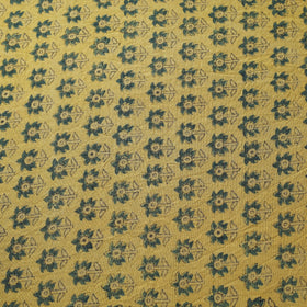 Yellow - pure wool handloom natural dyed fabric 21