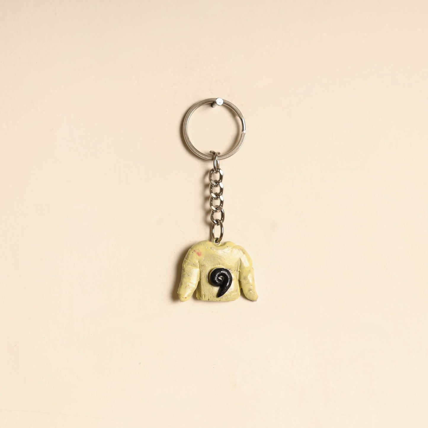 Yellow - quirklets handpainted clay t-shirt keychain 11