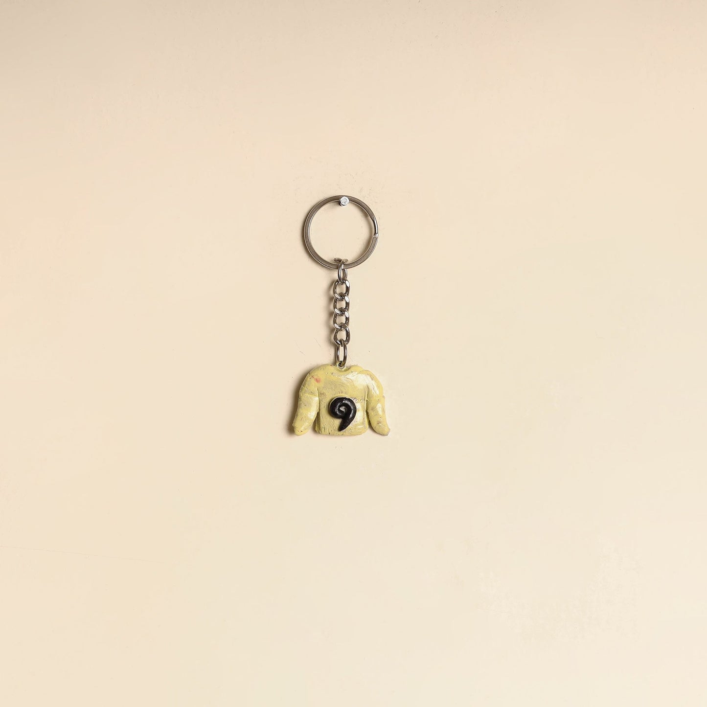 Yellow - quirklets handpainted clay t-shirt keychain 11