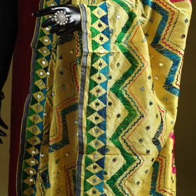 Ranihati chanderi silk zig zag hand embroidery dupatta 19