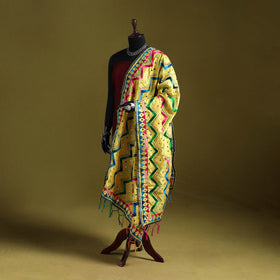 Ranihati chanderi silk zig zag hand embroidery dupatta 35