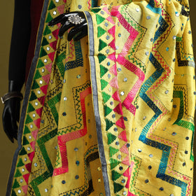 Ranihati chanderi silk zig zag hand embroidery dupatta 41