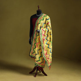 Ranihati chanderi silk zig zag hand embroidery dupatta 41