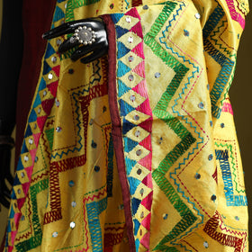 Ranihati chanderi silk zig zag hand embroidery dupatta 42
