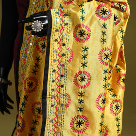 Ranihati chapa work chanderi silk hand embroidery dupatta