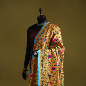 Ranihati chapa work chanderi silk hand embroidery dupatta