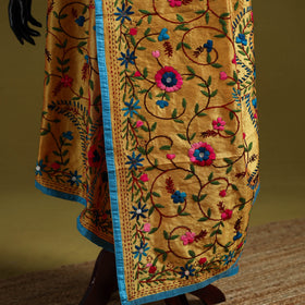 Ranihati chapa work chanderi silk hand embroidery dupatta