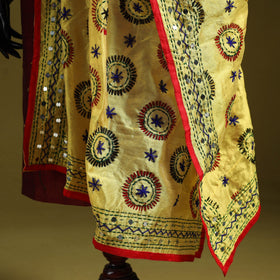 Ranihati chapa work chanderi silk hand embroidery dupatta