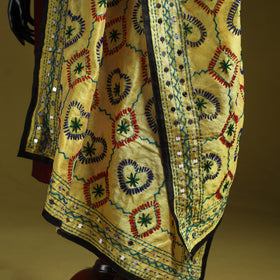 Ranihati chapa work chanderi silk hand embroidery dupatta